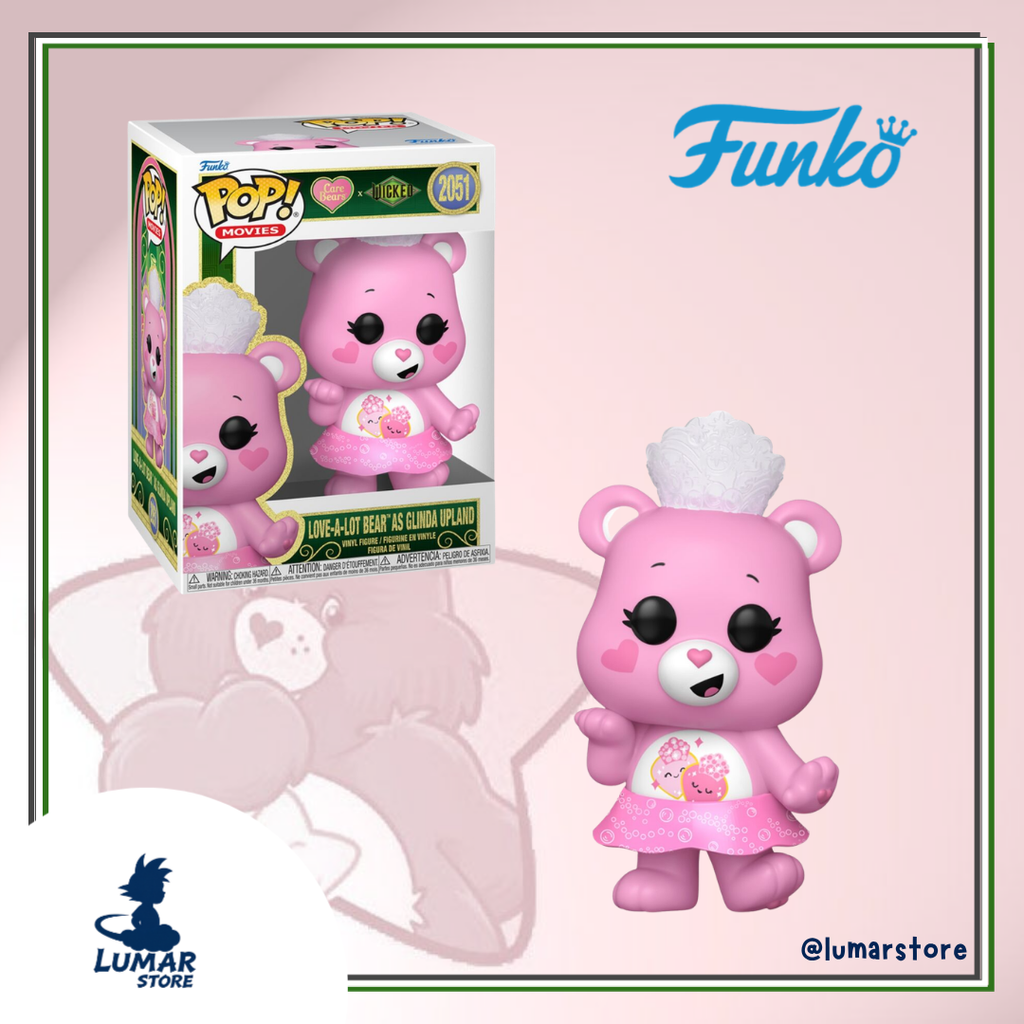 Funko Pop! Movies: Care Bears x Wicked #2051 Love-A-Lot Bear as Glinda Upland