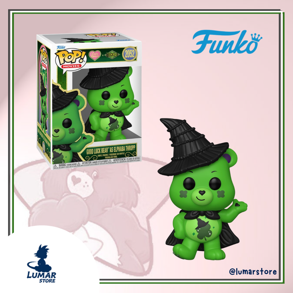 Funko Pop! Movies: Care Bears x Wicked #2052 Good Luck Bear as Elphaba Thropp