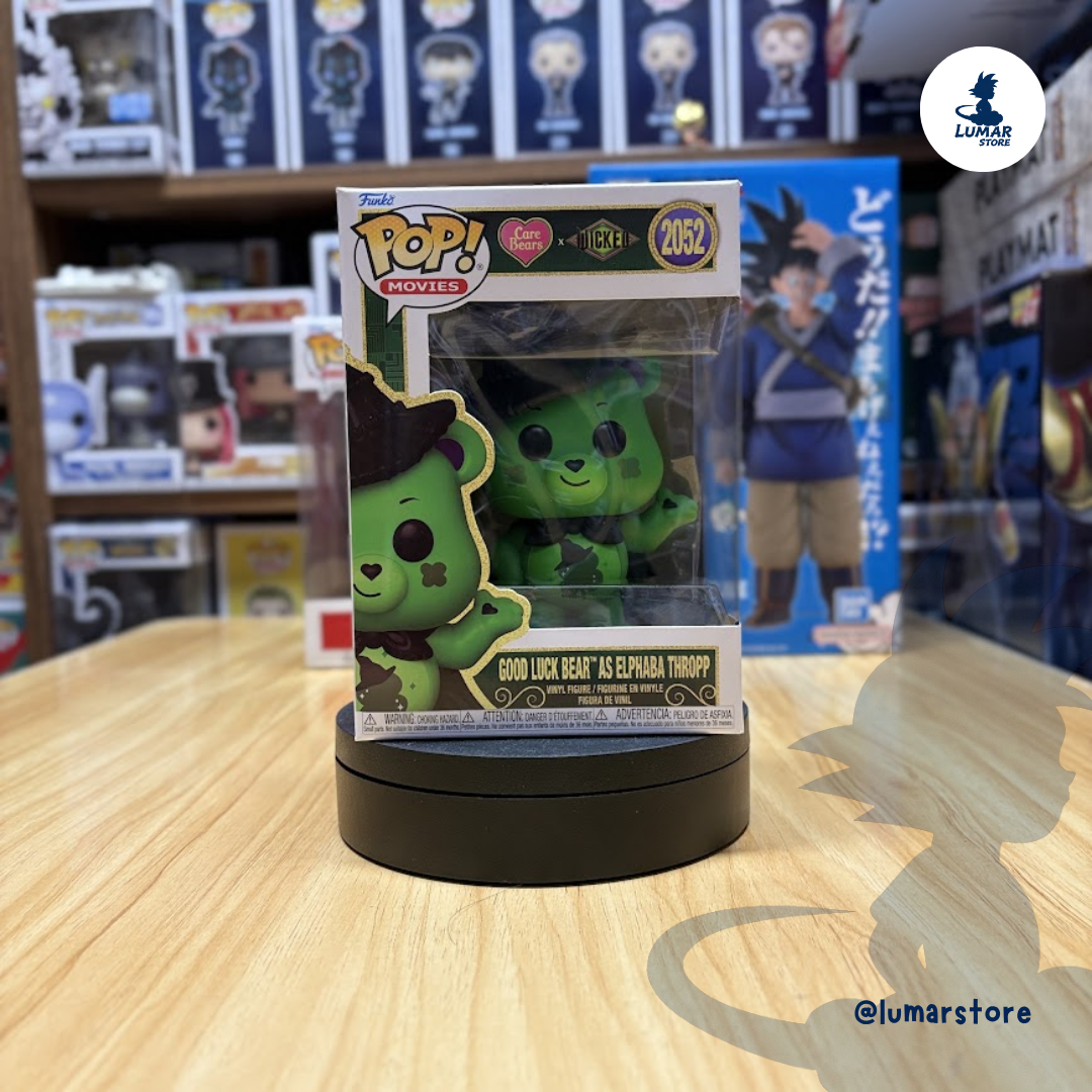 Funko Pop! Movies: Care Bears x Wicked #2052 Good Luck Bear as Elphaba Thropp