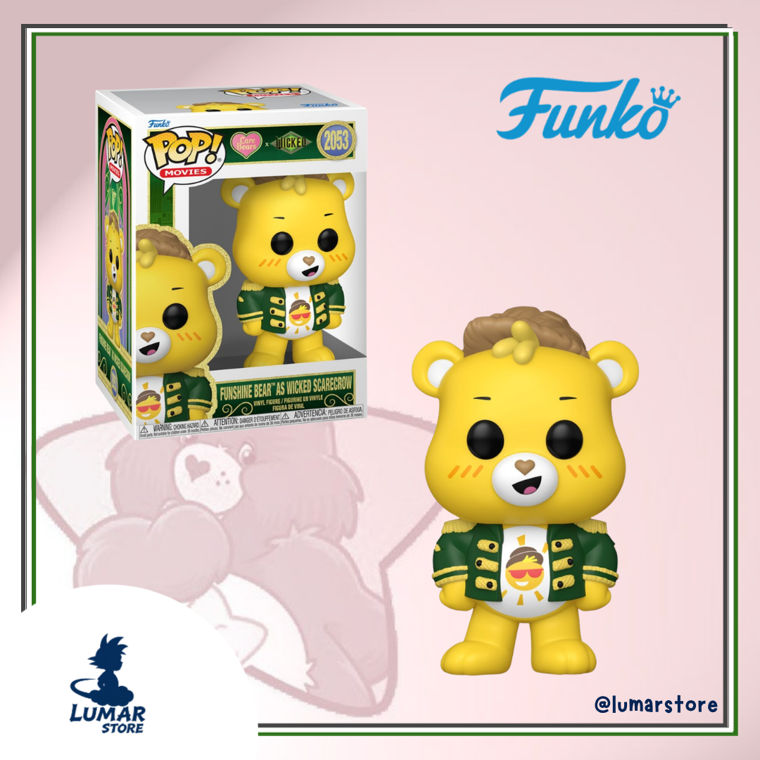 Funko Pop! Movies: Care Bears x Wicked #2053 Funshine Bear as Wicked Scarecrow