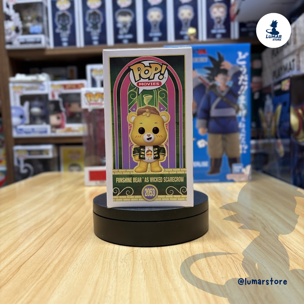 Funko Pop! Movies: Care Bears x Wicked #2053 Funshine Bear as Wicked Scarecrow