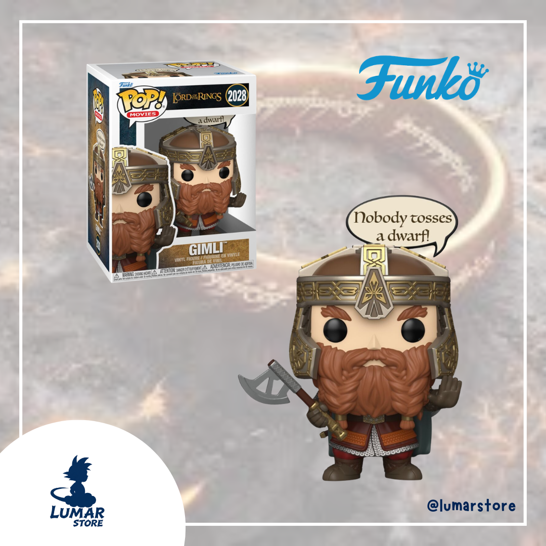 Funko Pop! Movies: The Lord of the Rings - Gimli "Nobody Tosses a Dwarf" (2028)