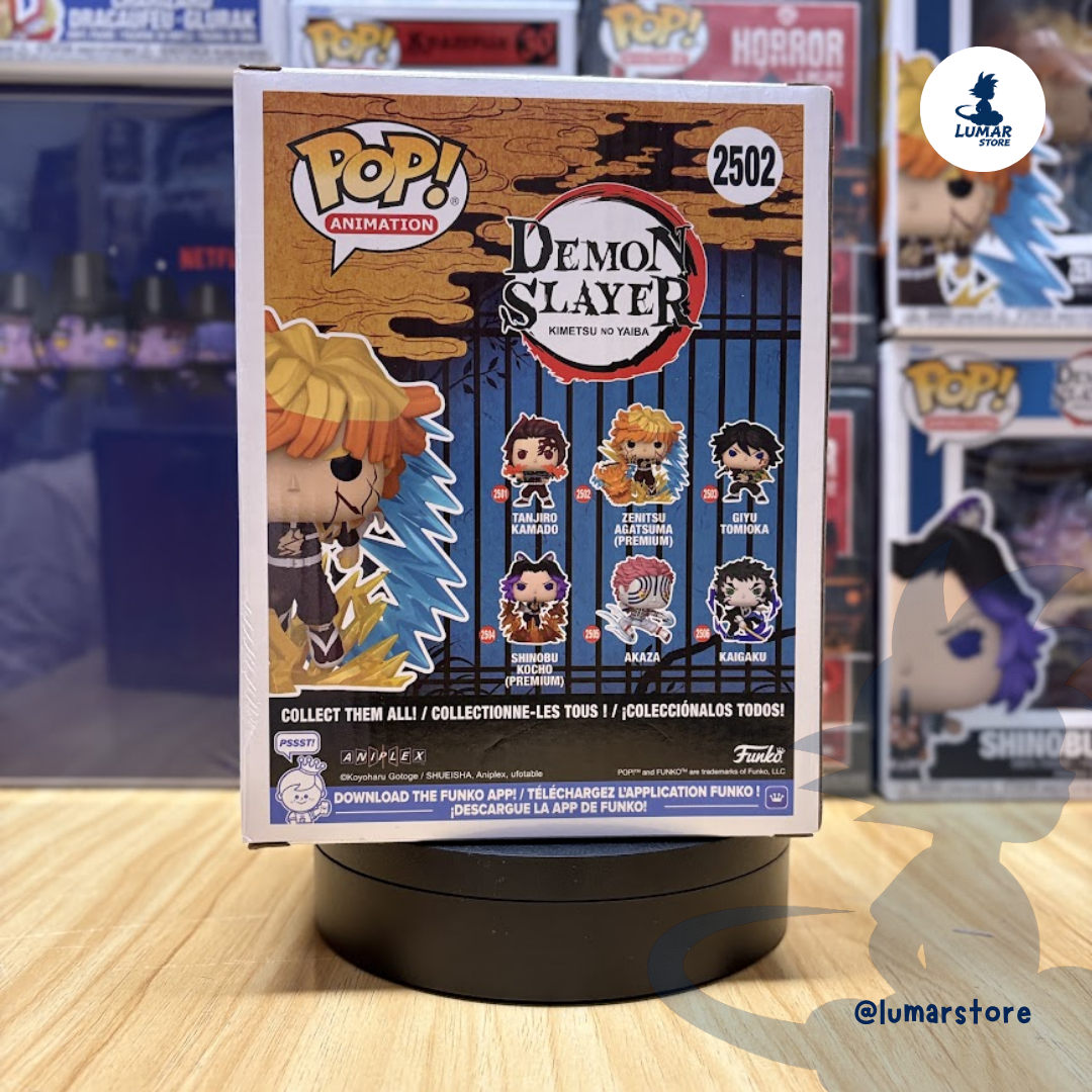 Funko Pop! Premium Animation: Demon Slayer #2502 Zenitsu Agatsuma Dragon Attack (Glow Chase)