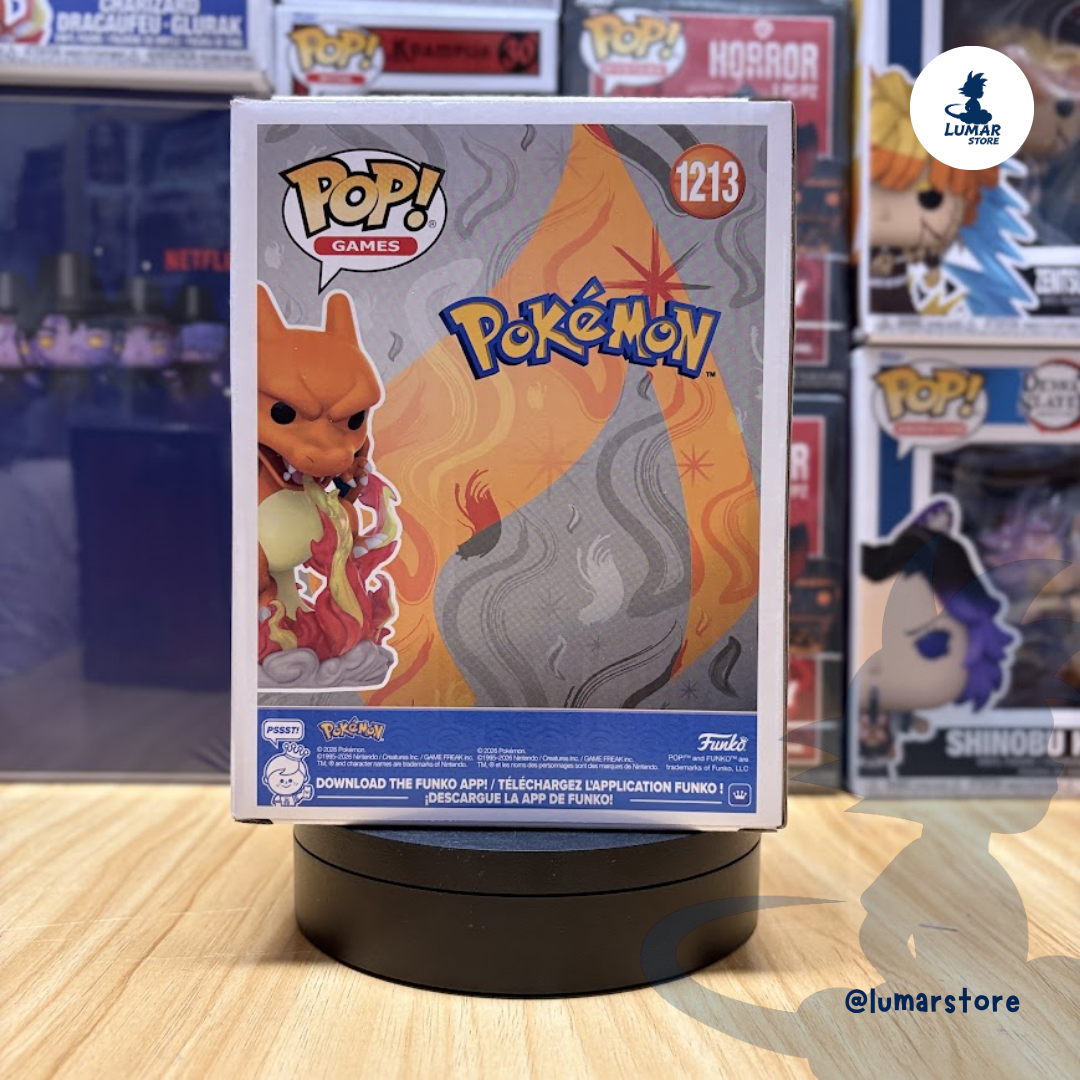 Funko Pop! Premium Games: Pokémon #1213 Charizard (Lanzallamas Attack)