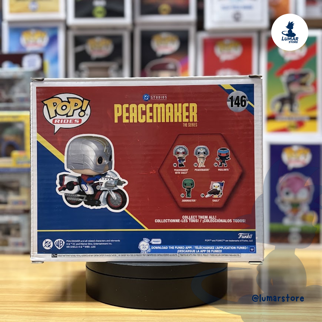 Funko Pop! Rides: DC Studios Peacemaker #146 Peacemaker on Peacecycle