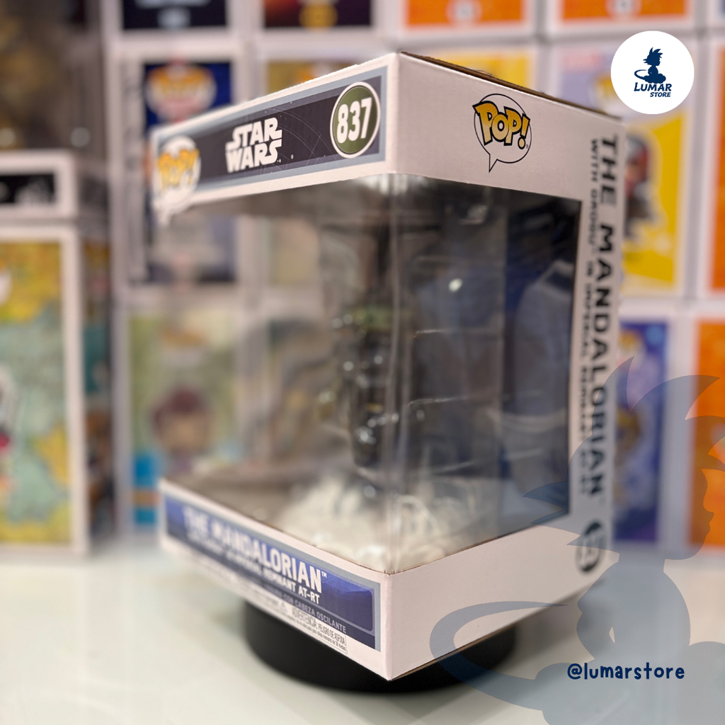 Funko Pop! Rides Deluxe 837 - The Mandalorian in N-1 Starfighter with Grogu | Star Wars Mandalorian & Grogu
