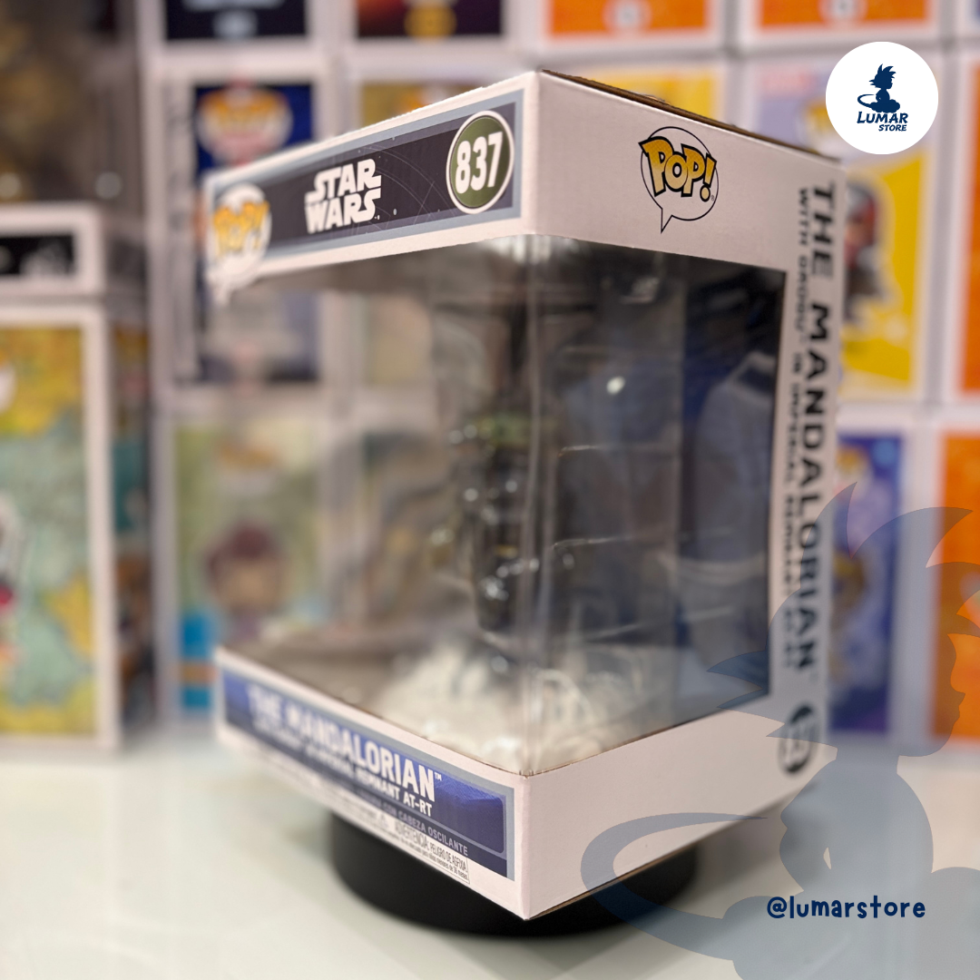 Funko Pop! Rides Deluxe 837 - The Mandalorian in N-1 Starfighter with Grogu | Star Wars Mandalorian & Grogu