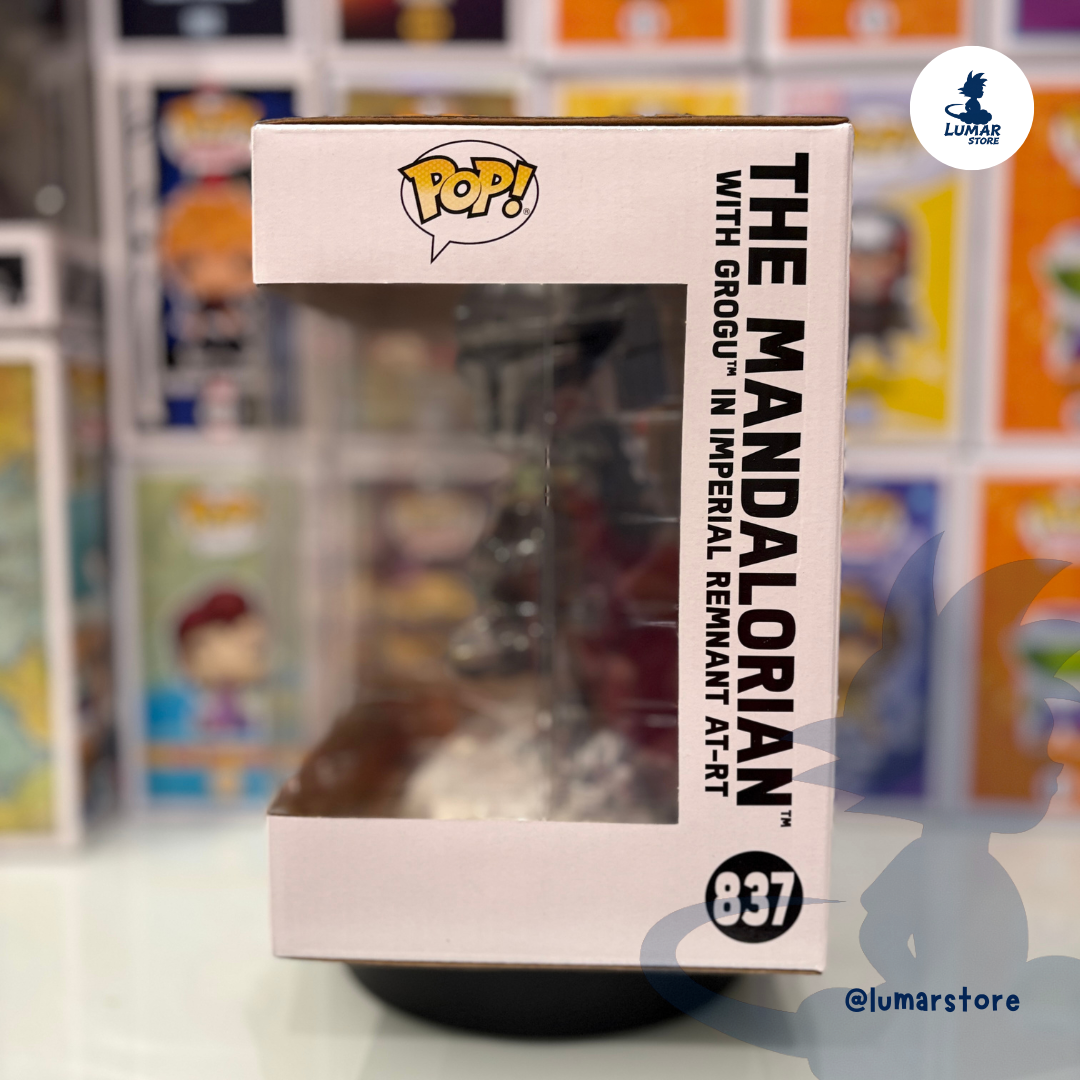 Funko Pop! Rides Deluxe 837 - The Mandalorian in N-1 Starfighter with Grogu | Star Wars Mandalorian & Grogu