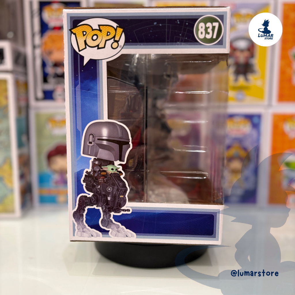 Funko Pop! Rides Deluxe 837 - The Mandalorian in N-1 Starfighter with Grogu | Star Wars Mandalorian & Grogu