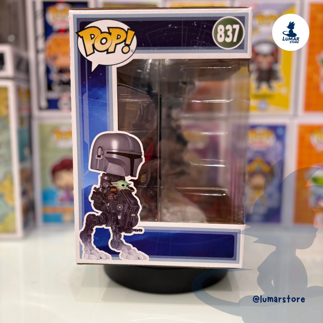 Funko Pop! Rides Deluxe 837 - The Mandalorian in N-1 Starfighter with Grogu | Star Wars Mandalorian & Grogu