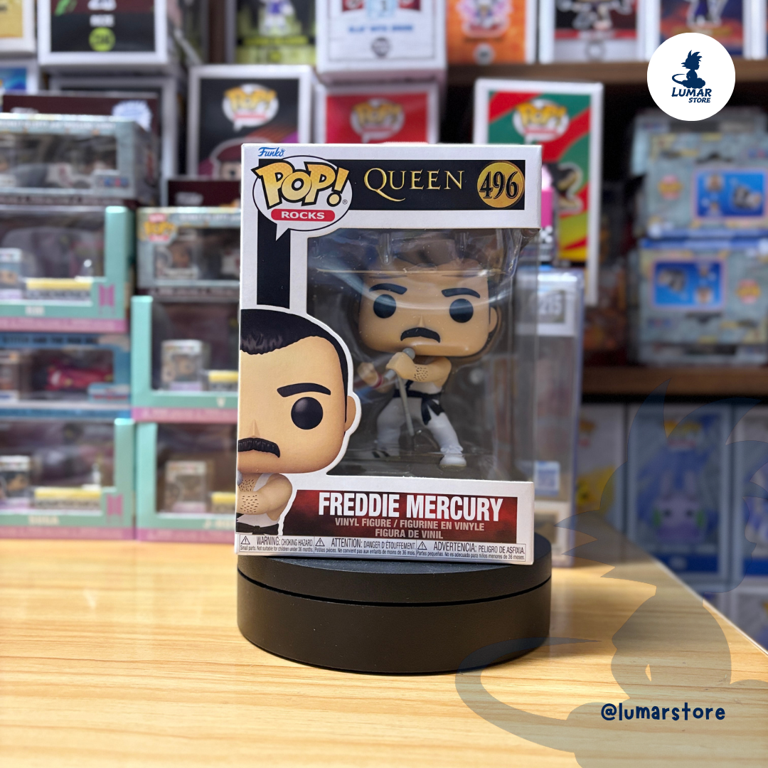 Funko Pop! Rocks: Queen #496 Freddie Mercury (Wembley / Live Aid Outfit)