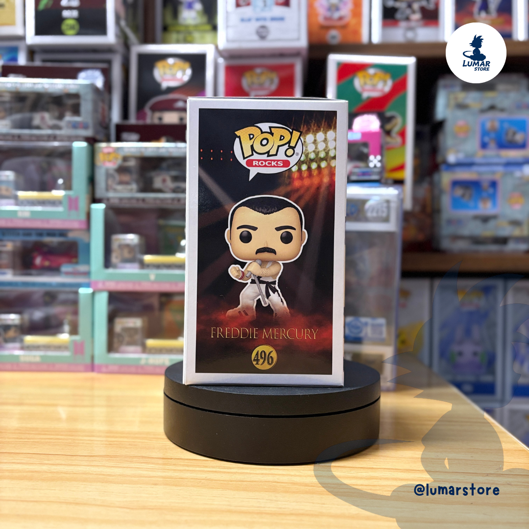 Funko Pop! Rocks: Queen #496 Freddie Mercury (Wembley / Live Aid Outfit)