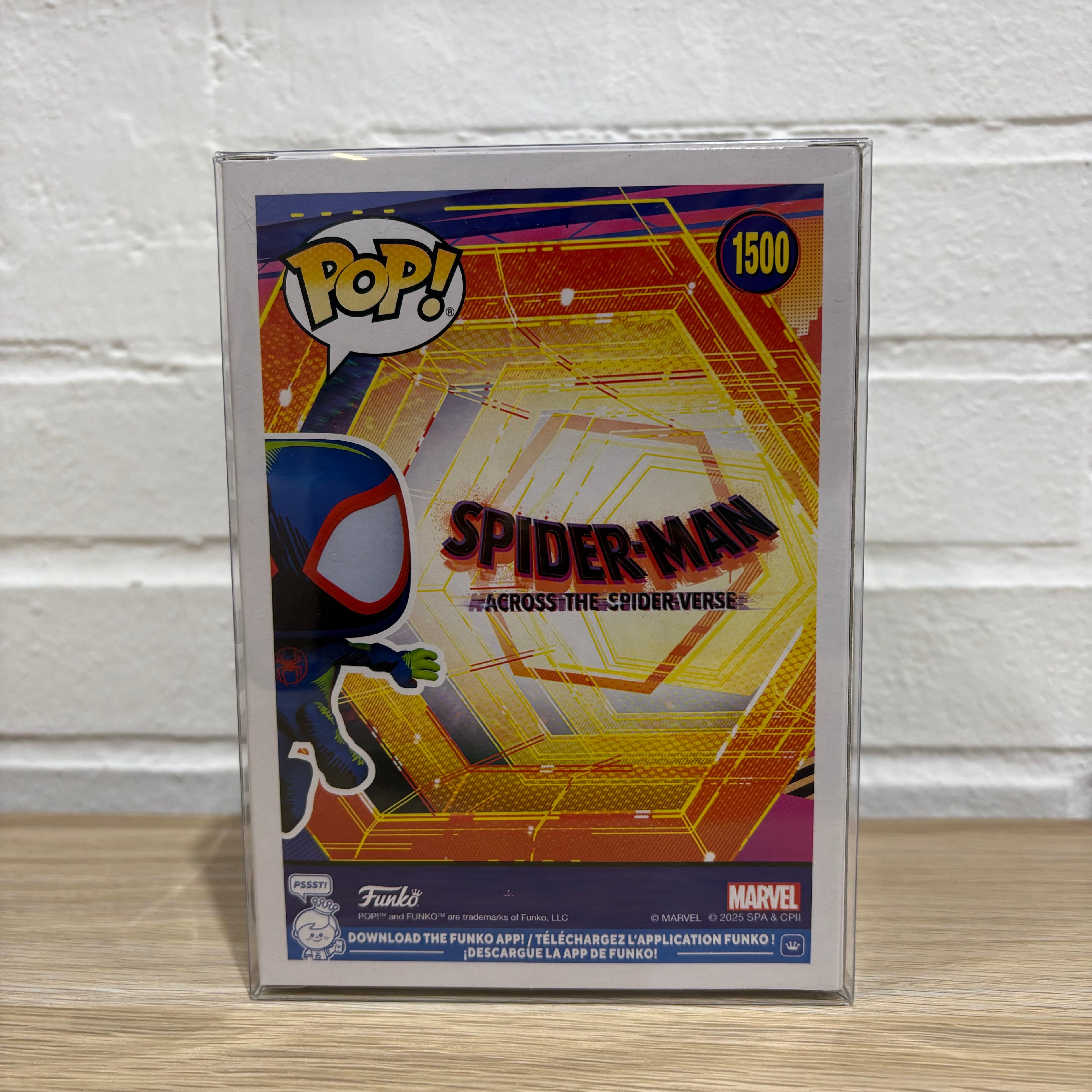 Funko Pop! 1500 Spider-man Elite Edition parte posterior