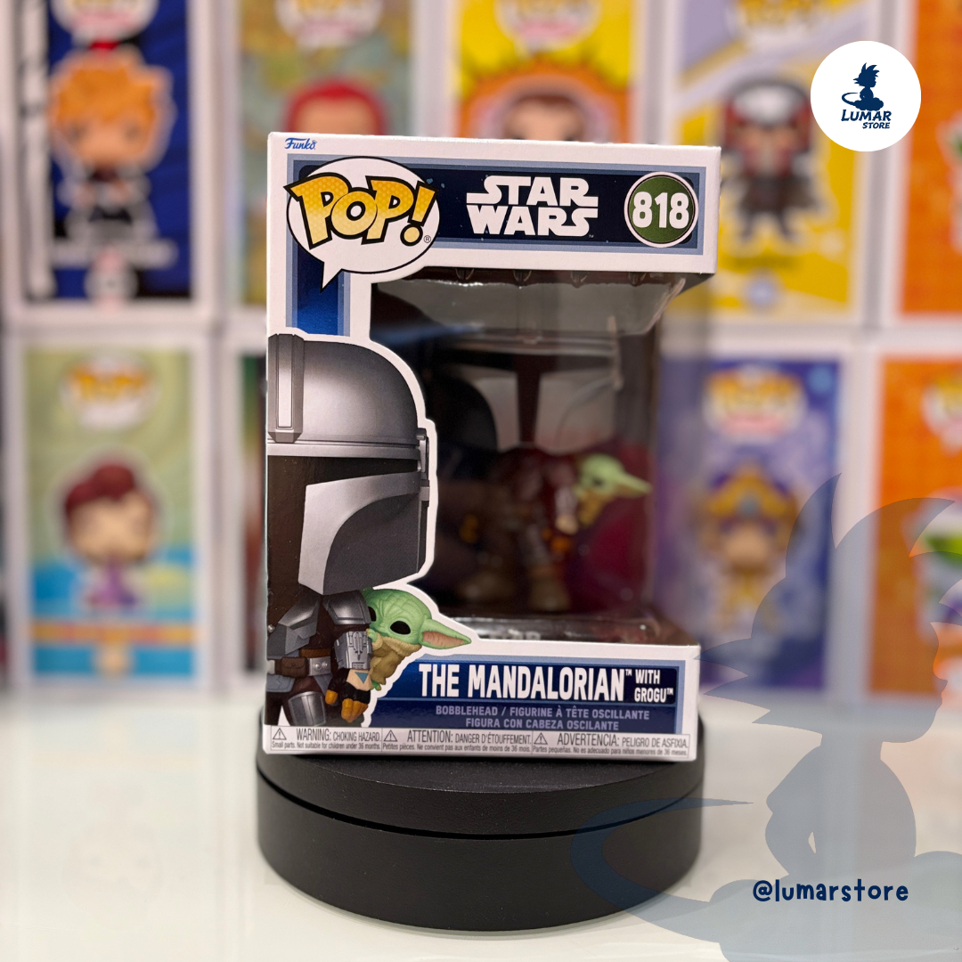 Funko Pop! Star Wars 818 - The Mandalorian with Grogu | Star Wars Mandalorian & Grogu