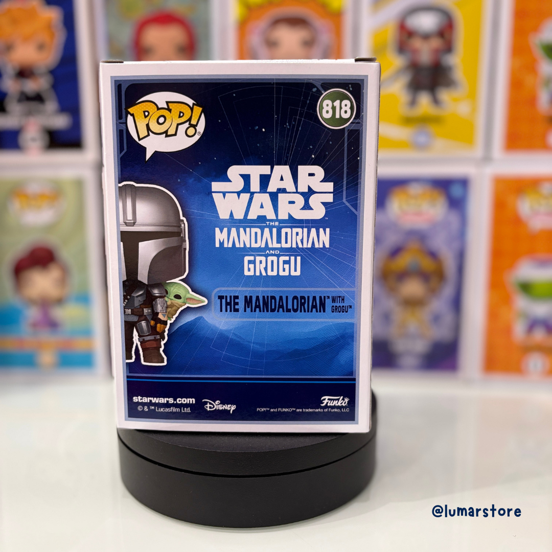 Funko Pop! Star Wars 818 - The Mandalorian with Grogu | Star Wars Mandalorian & Grogu