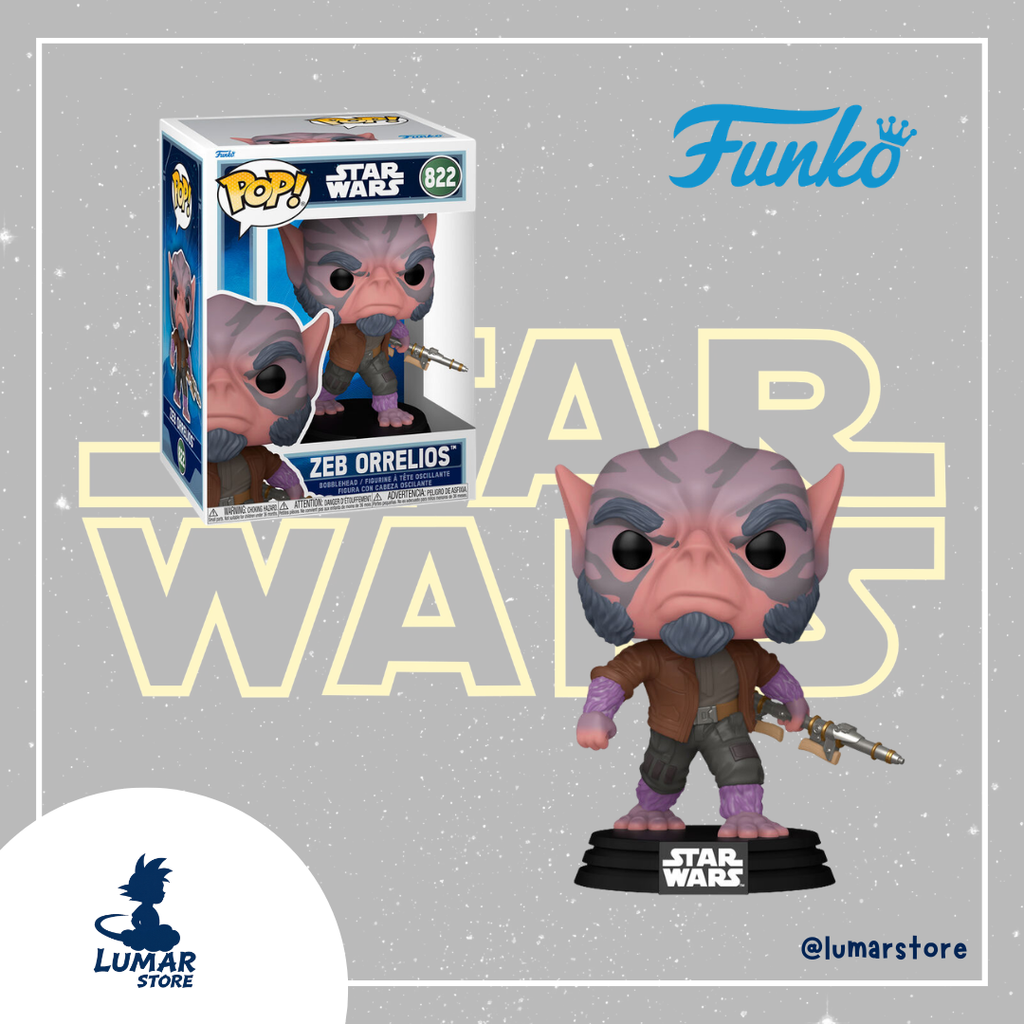 Funko Pop! Star Wars 822 - Zeb Orrelios | Star Wars Mandalorian & Grogu