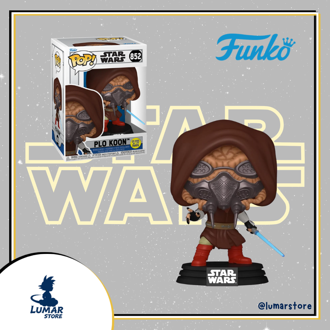 Funko Pop! Star Wars #852 Plo Koon Glow in the Dark (GITD / Bobble-Head)