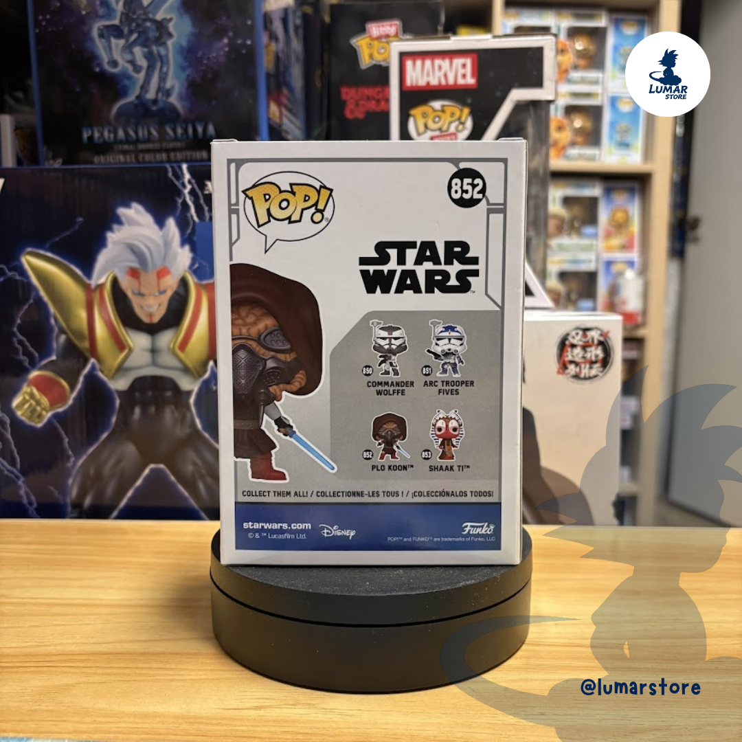 Funko Pop! Star Wars #852 Plo Koon Glow in the Dark (GITD / Bobble-Head)