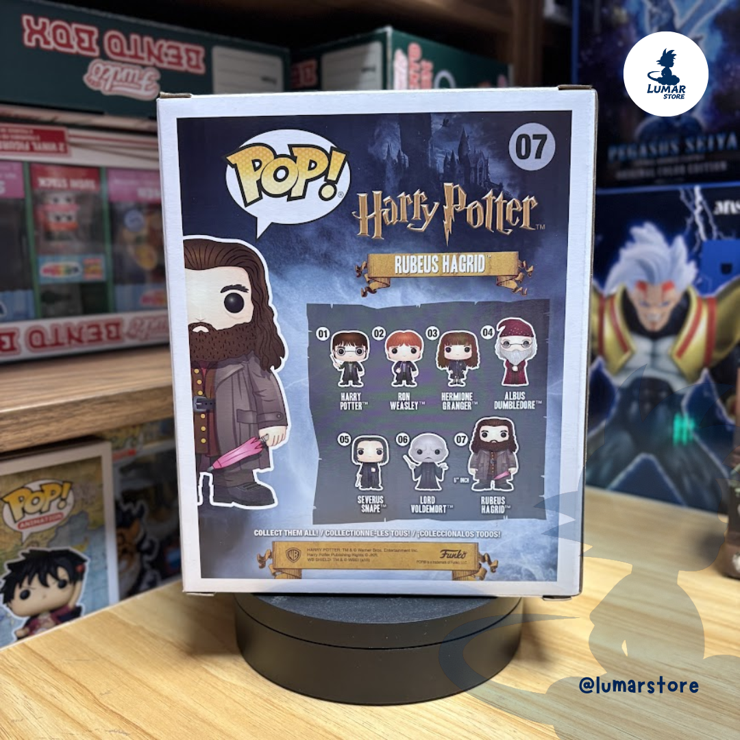 Funko Pop! Super 6" Harry Potter #07 Rubeus Hagrid (with Pink Umbrella)