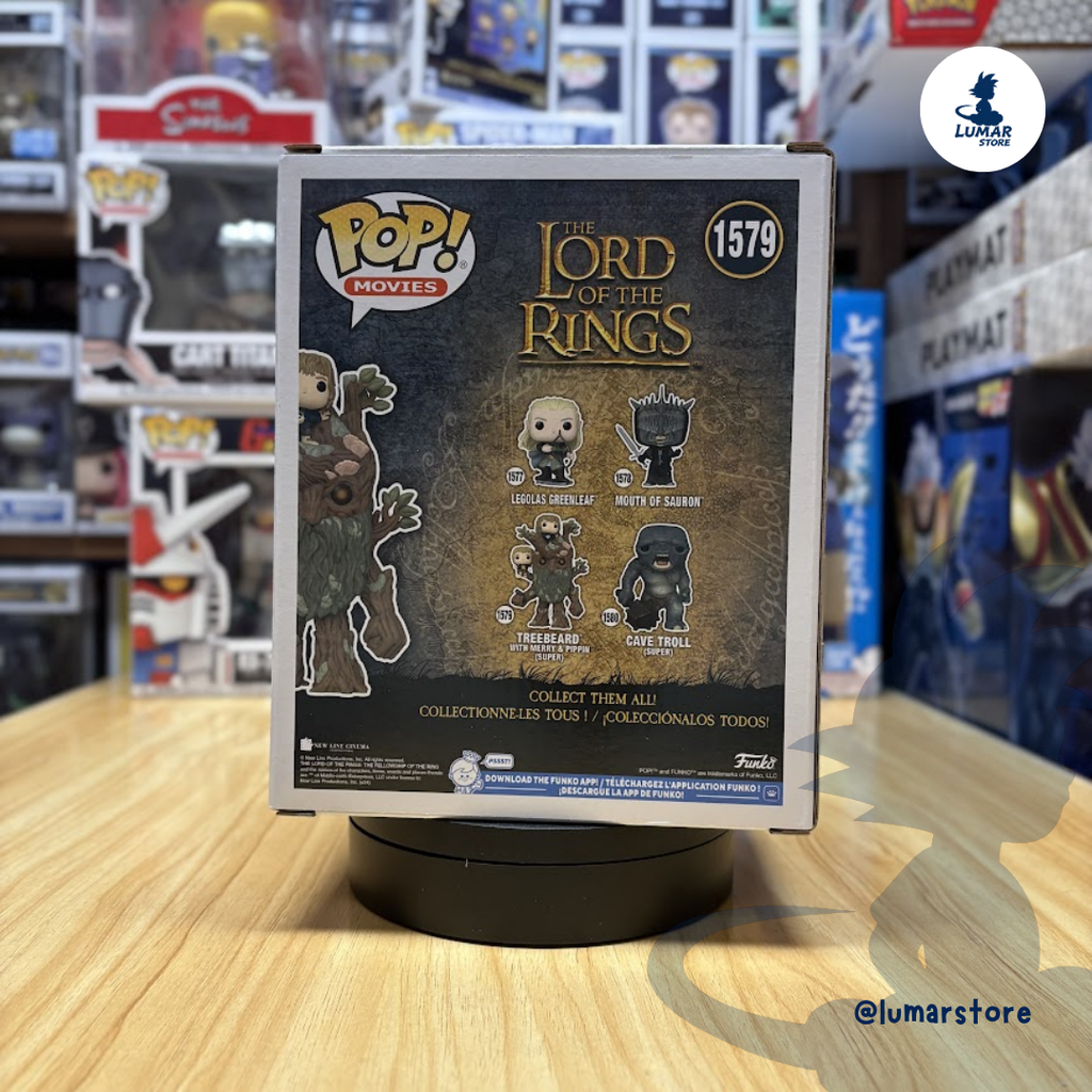 Funko Pop! Super 6" Movies: The Lord of the Rings #1579 Treebeard with Merry & Pippin