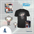 Funko Pop! Tee 830 Pennywise with Beaver Hat + Camiseta | IT Capítulo 2