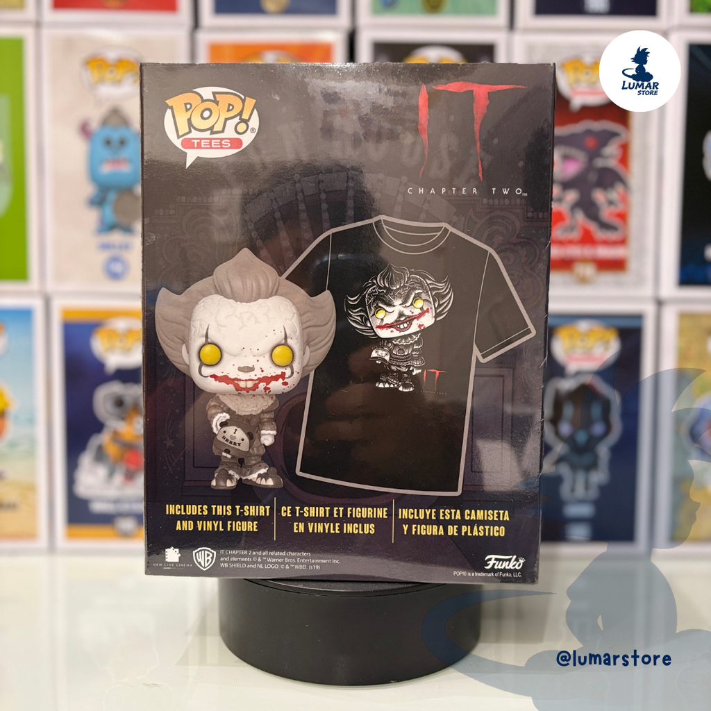 Funko Pop! Tee 830 Pennywise with Beaver Hat + Camiseta | IT Capítulo 2