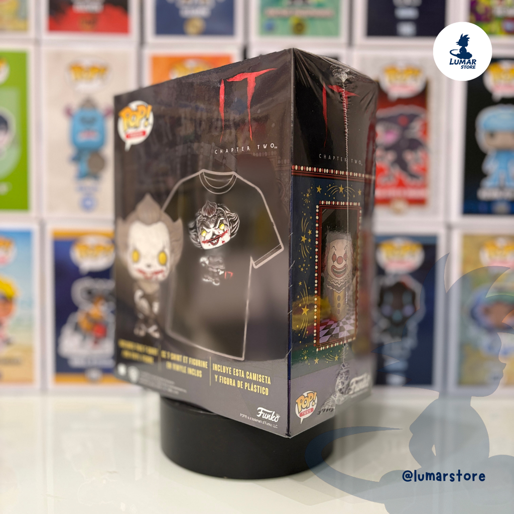 Funko Pop! Tee 830 Pennywise with Beaver Hat + Camiseta | IT Capítulo 2