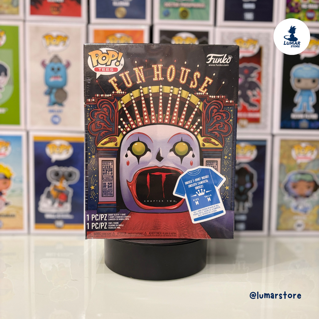 Funko Pop! Tee 830 Pennywise with Beaver Hat + Camiseta | IT Capítulo 2