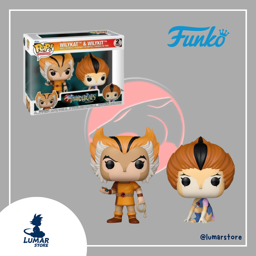 Funko Pop! Television 2-Pack: WilyKat & WilyKit - ThunderCats Classic