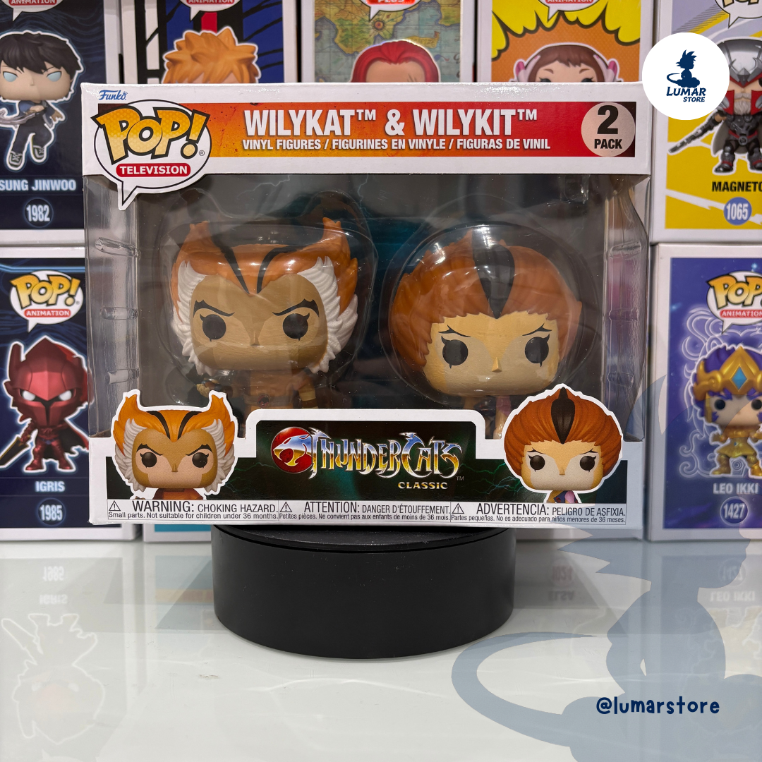Funko Pop! Television 2-Pack: WilyKat & WilyKit - ThunderCats Classic