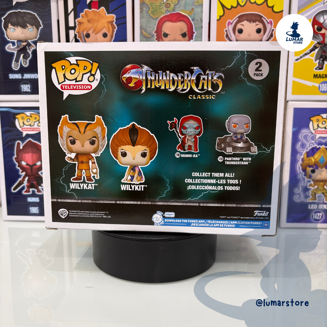 Funko Pop! Television 2-Pack: WilyKat & WilyKit - ThunderCats Classic