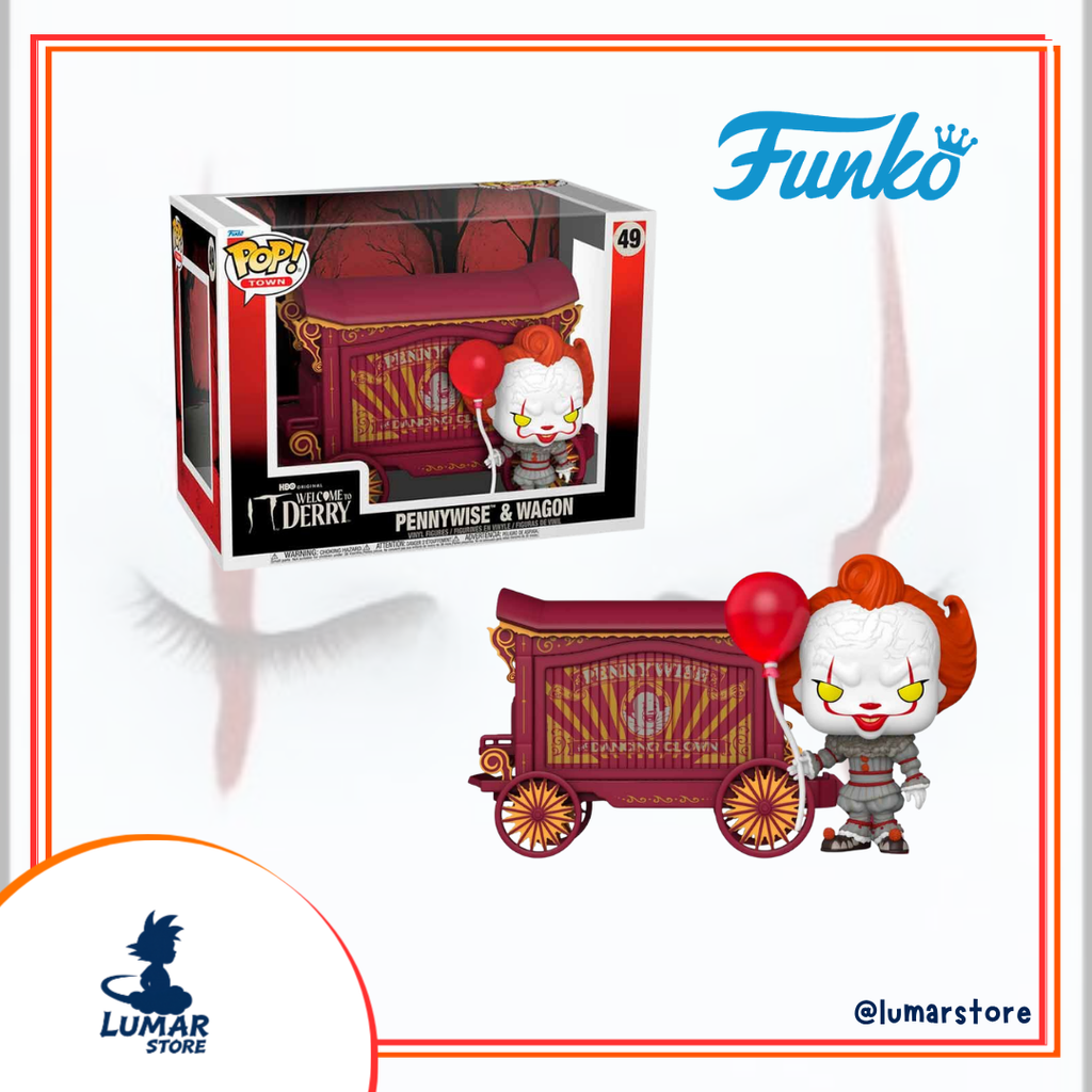 Funko Pop! Town: IT Welcome to Derry #49 Pennywise & Wagon