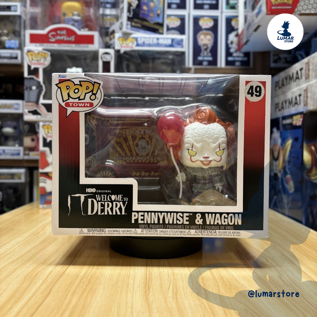 Funko Pop! Town: IT Welcome to Derry #49 Pennywise & Wagon