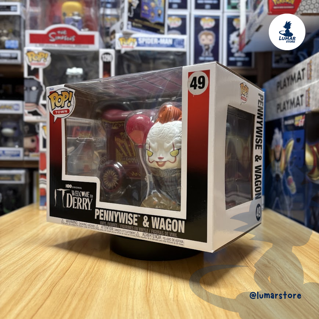 Funko Pop! Town: IT Welcome to Derry #49 Pennywise & Wagon