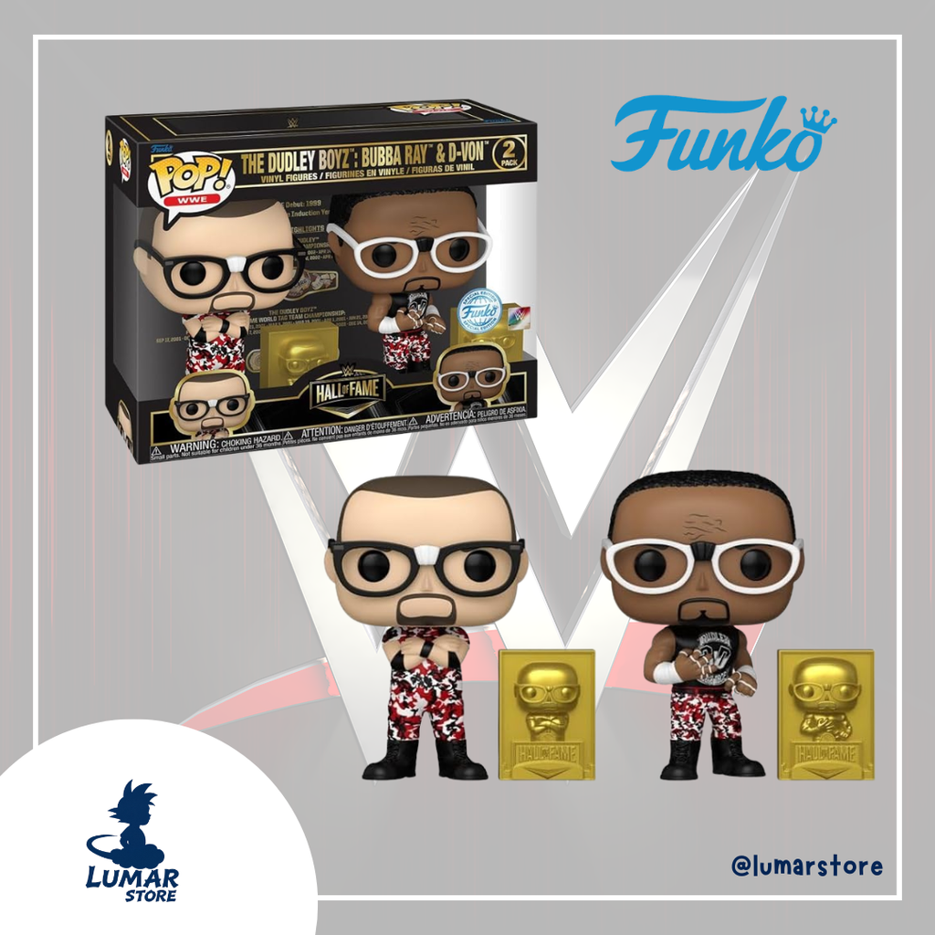 Funko Pop! WWE 2-Pack: The Dudley Boyz (Bubba Ray & D-Von) - Hall of Fame | Edición Especial