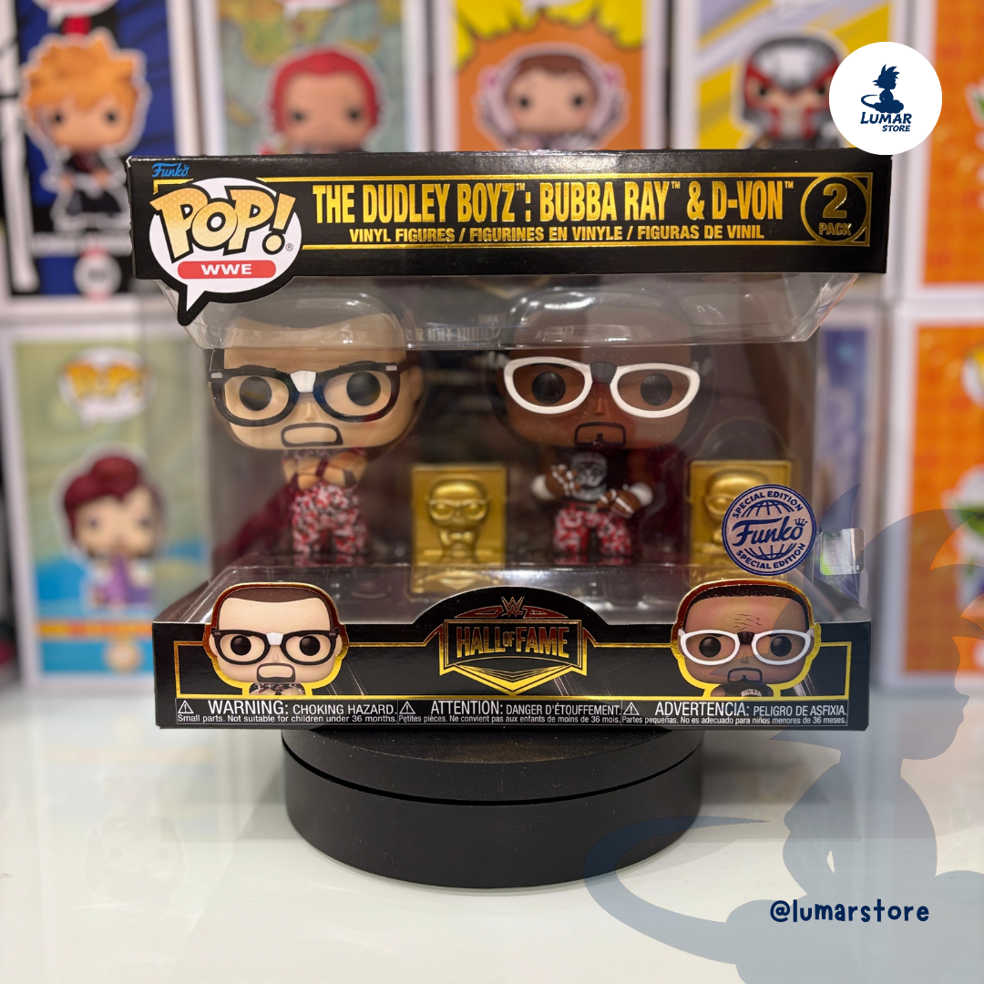 Funko Pop! WWE 2-Pack: The Dudley Boyz (Bubba Ray & D-Von) - Hall of Fame | Edición Especial