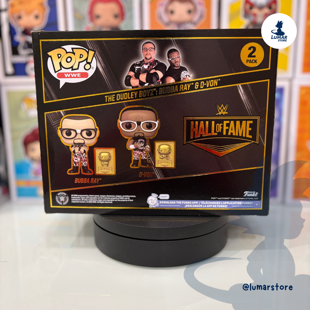 Funko Pop! WWE 2-Pack: The Dudley Boyz (Bubba Ray & D-Von) - Hall of Fame | Edición Especial