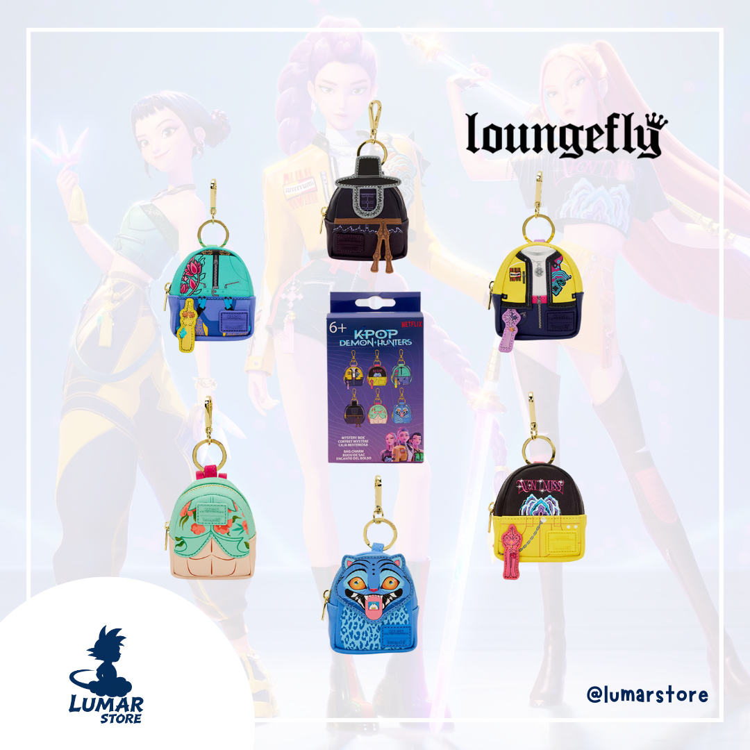 Loungefly: Llavero Mini Mochila Mystery Box - Huntrix K-Pop Demon Hunters