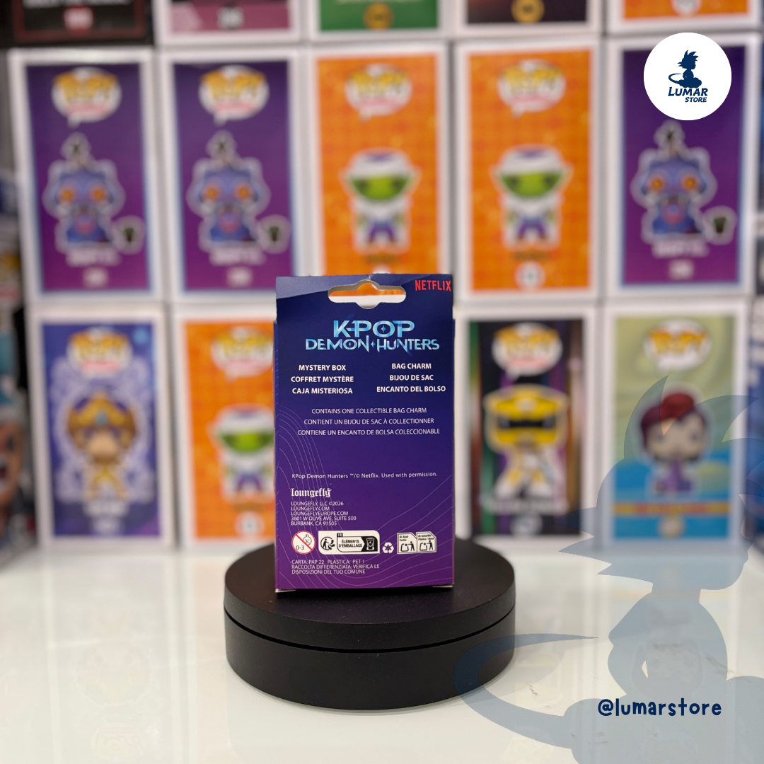 Loungefly: Llavero Mini Mochila Mystery Box - Huntrix K-Pop Demon Hunters