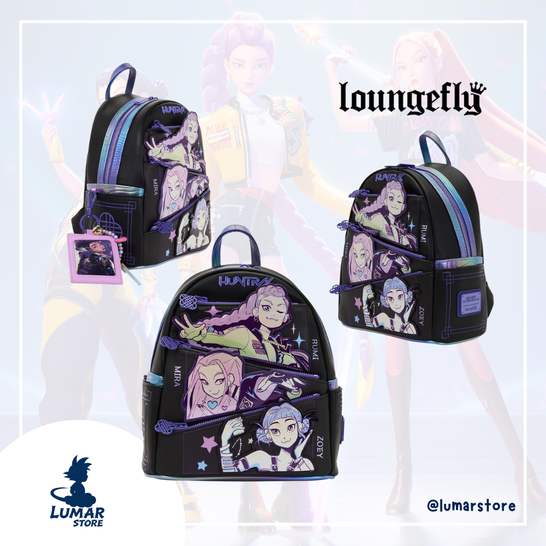 Loungefly Mini Backpack: Huntrix KPop Demon Hunters - 26cm | Lumar Store