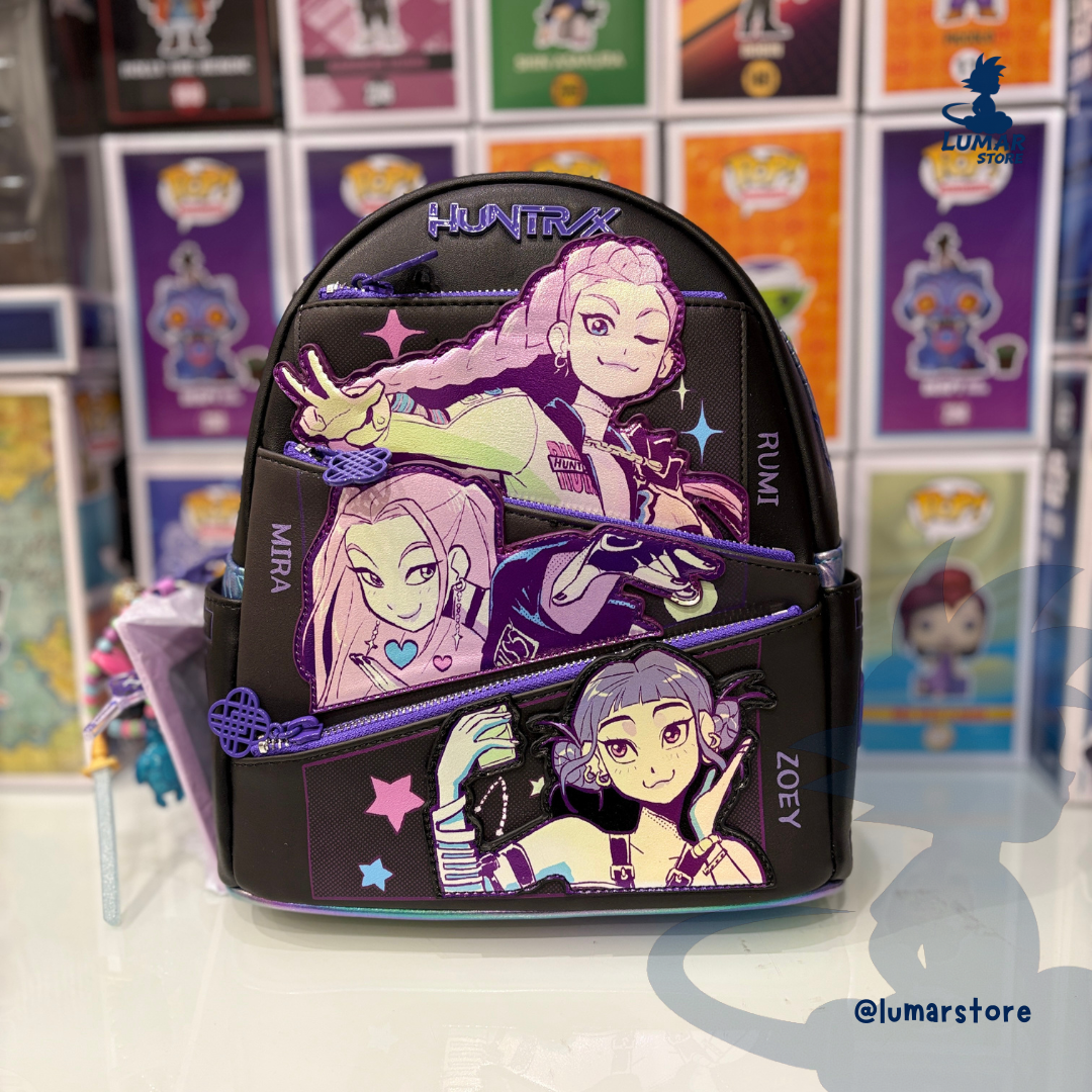 Loungefly Mini Backpack: Huntrix KPop Demon Hunters - 26cm | Lumar Store