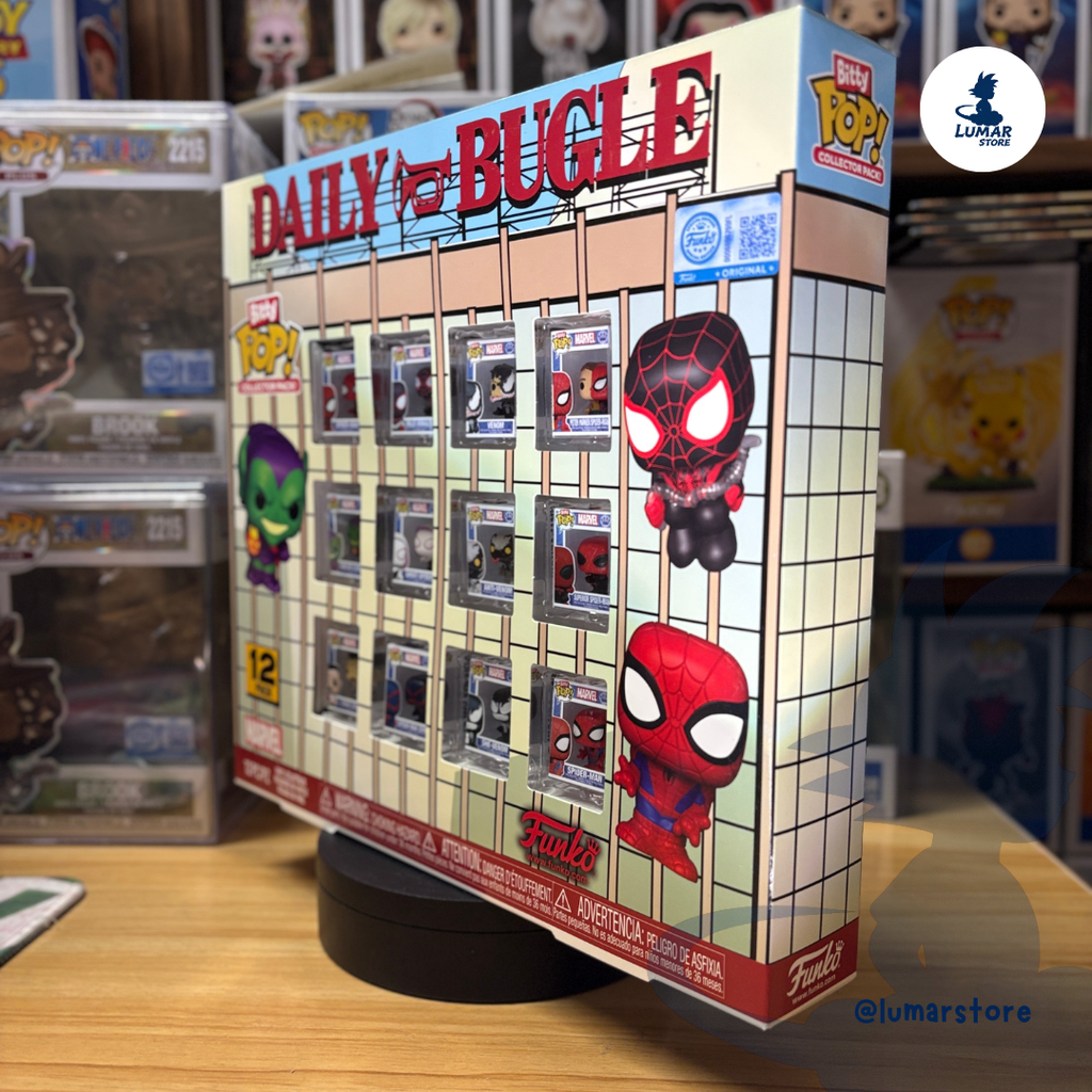 Mega Pack 12 Figuras Funko Bitty Pop! Marvel: Spider-Man Daily Bugle Collector Pack