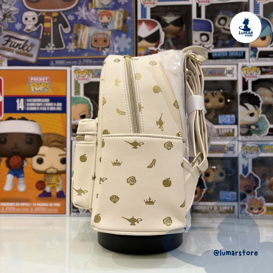 Mochila Loungefly Disney: Princess Icons Símbolos Dorados 26cm