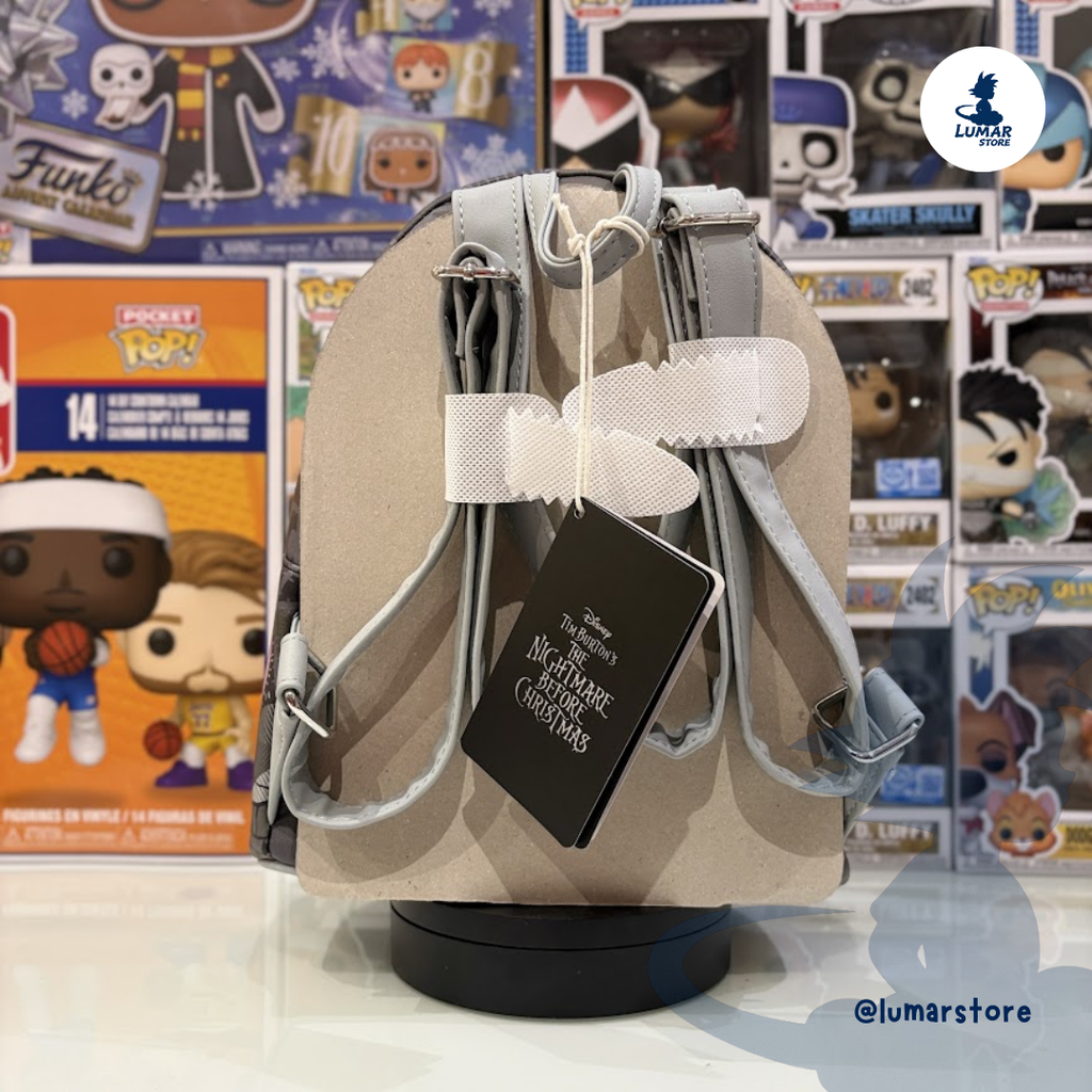 Mochila Loungefly Pesadilla Antes de Navidad: Corazón Partido Jack y Sally 26cm