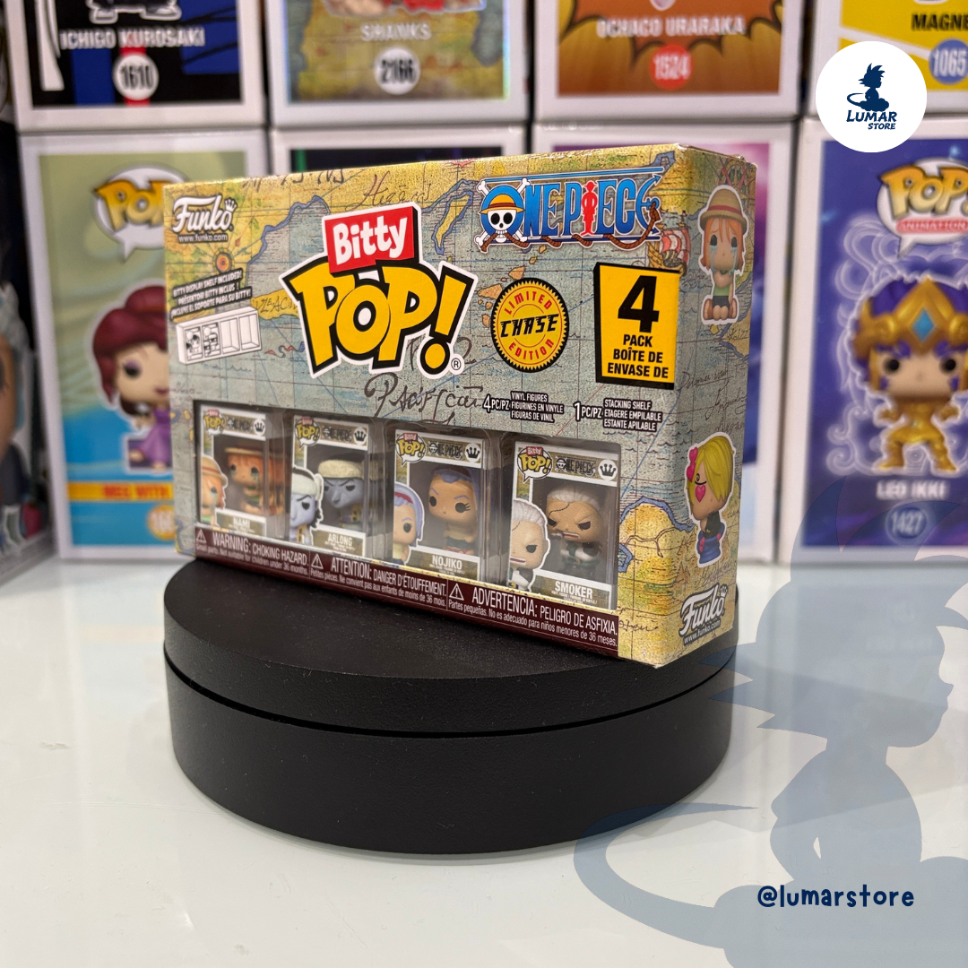 Pack 4 Figuras FUNKO Bitty POP! - One Piece: Nami, Arlong, Nojiko & Smoker