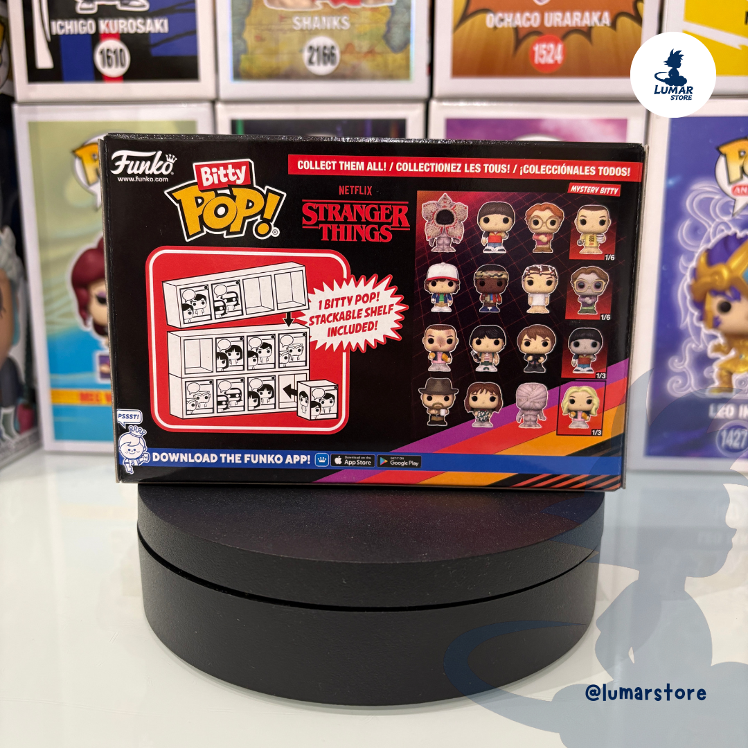 Pack 4 Figuras FUNKO Bitty POP! - Stranger Things: Dustin, Lucas, Eleven & Mystery