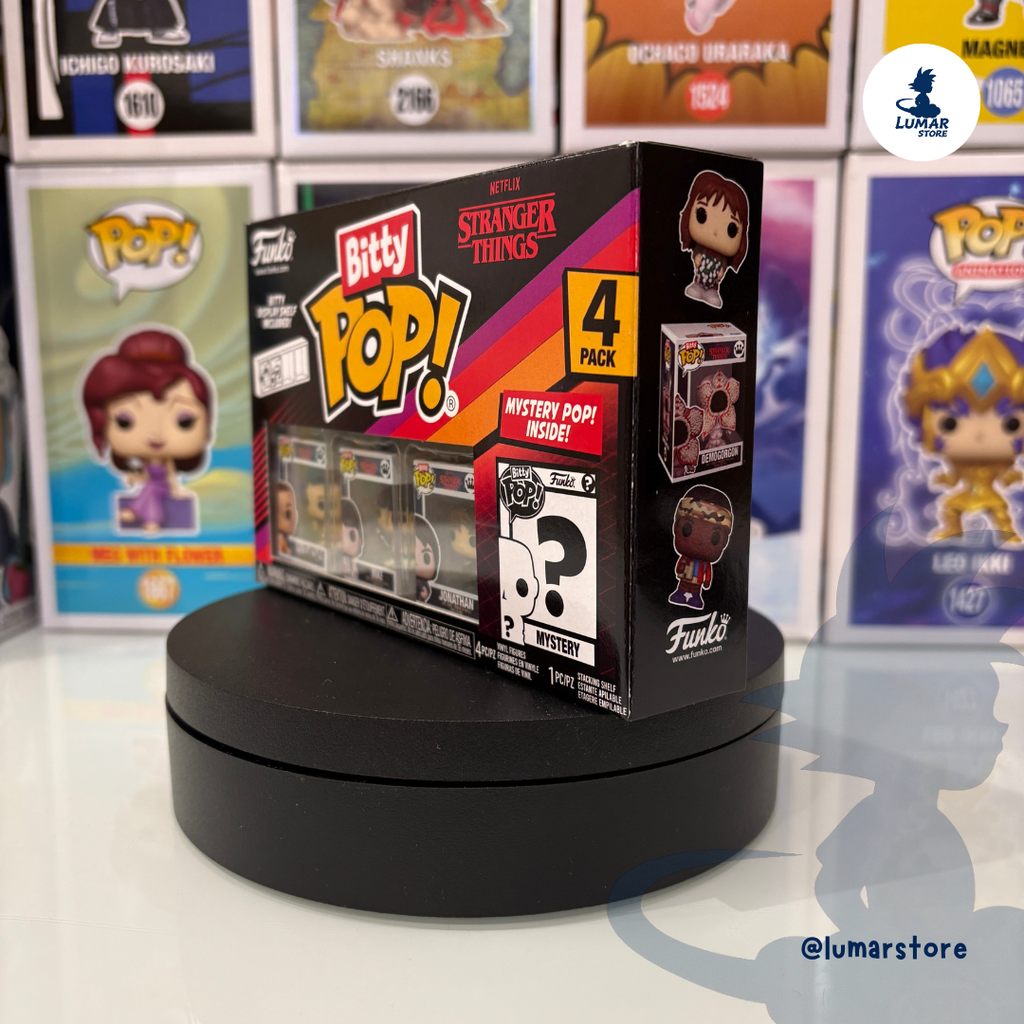 Pack 4 Figuras FUNKO Bitty POP! - Stranger Things: Eleven, Mike, Jonathan & Mystery