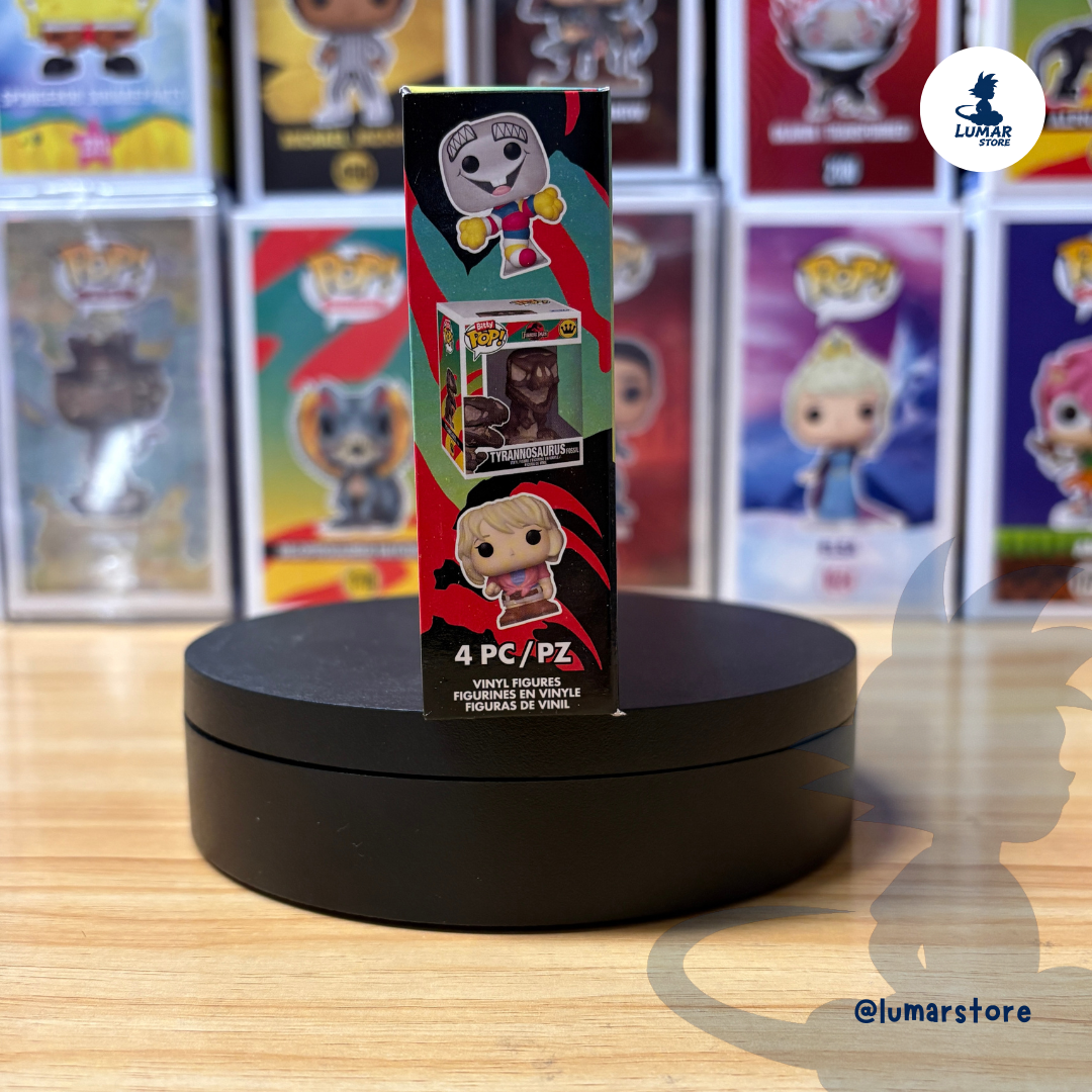 Pack 4 Figuras Funko Bitty Pop! Jurassic Park (Series 1) con Expositor
