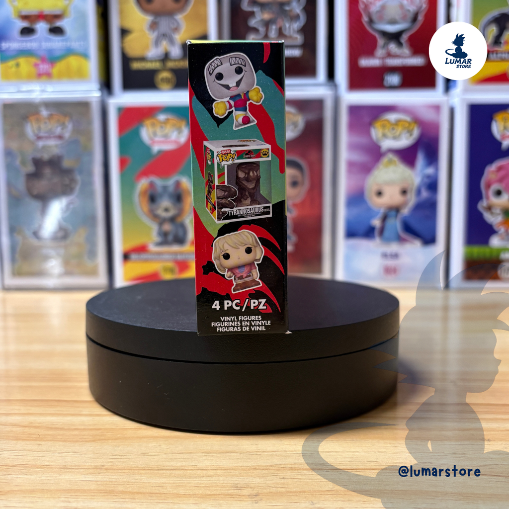 Pack 4 Figuras Funko Bitty Pop! Jurassic Park (Series 2) con Expositor