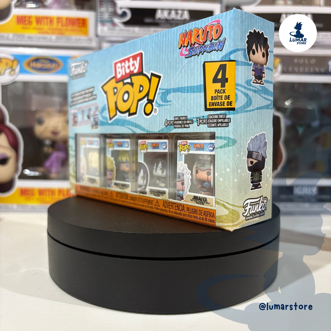 Pack de 4 Figuras Funko Bitty Pop! Naruto Shippuden: Minato, Orochimaru, Tsunade & Jiraiya